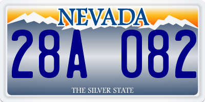NV license plate 28A082