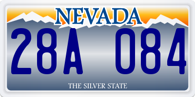 NV license plate 28A084