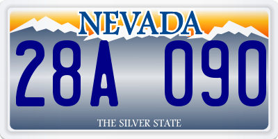 NV license plate 28A090