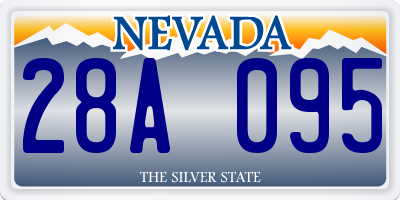 NV license plate 28A095