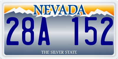 NV license plate 28A152