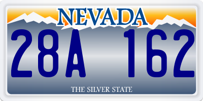 NV license plate 28A162