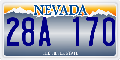 NV license plate 28A170