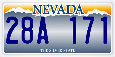 NV license plate 28A171