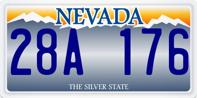 NV license plate 28A176