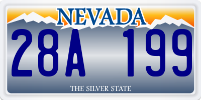NV license plate 28A199