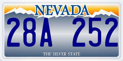 NV license plate 28A252