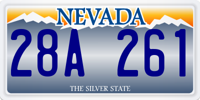 NV license plate 28A261