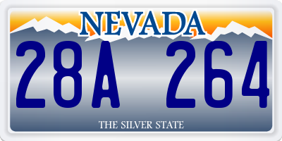 NV license plate 28A264