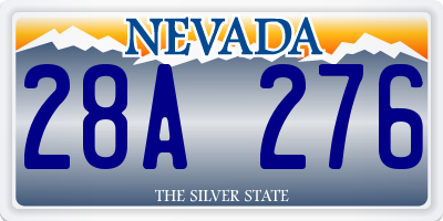 NV license plate 28A276