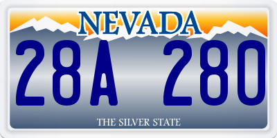NV license plate 28A280