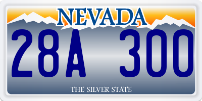 NV license plate 28A300