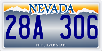 NV license plate 28A306