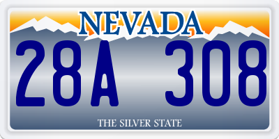 NV license plate 28A308