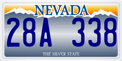 NV license plate 28A338