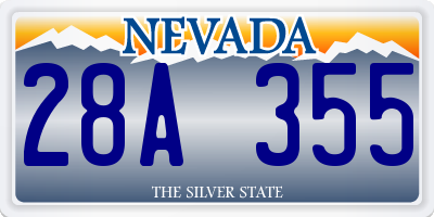 NV license plate 28A355
