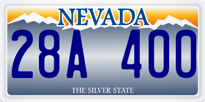 NV license plate 28A400