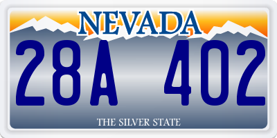NV license plate 28A402