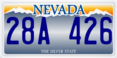 NV license plate 28A426
