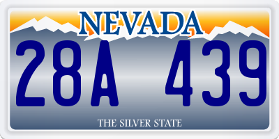 NV license plate 28A439