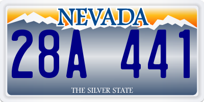 NV license plate 28A441