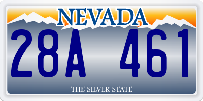 NV license plate 28A461