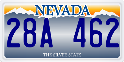 NV license plate 28A462