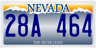 NV license plate 28A464