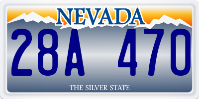 NV license plate 28A470