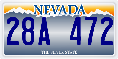 NV license plate 28A472