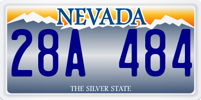 NV license plate 28A484