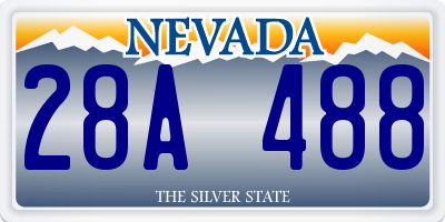 NV license plate 28A488