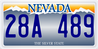 NV license plate 28A489