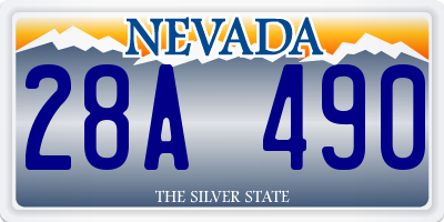 NV license plate 28A490
