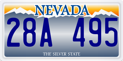 NV license plate 28A495