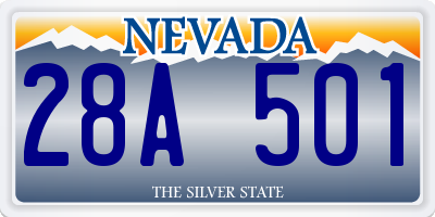 NV license plate 28A501