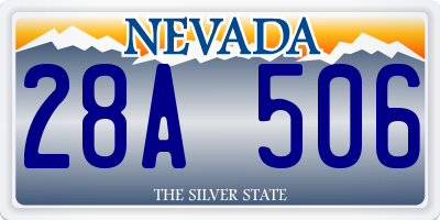 NV license plate 28A506