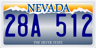 NV license plate 28A512