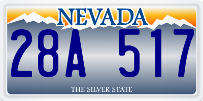 NV license plate 28A517