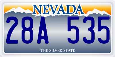 NV license plate 28A535