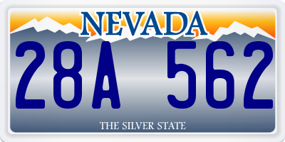 NV license plate 28A562