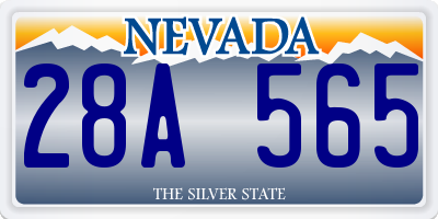 NV license plate 28A565