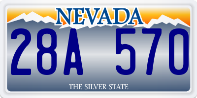 NV license plate 28A570