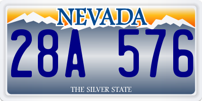 NV license plate 28A576