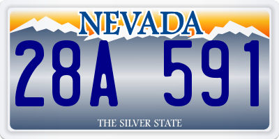NV license plate 28A591