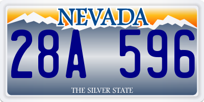 NV license plate 28A596