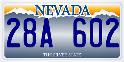 NV license plate 28A602
