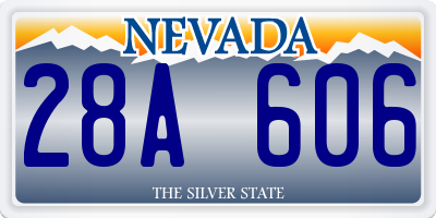 NV license plate 28A606