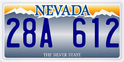 NV license plate 28A612