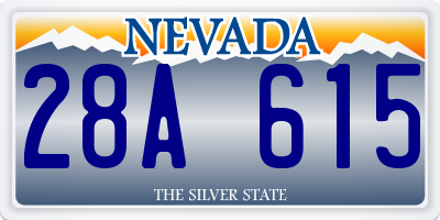NV license plate 28A615